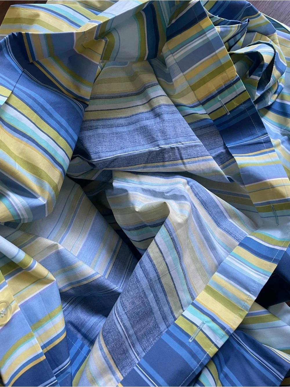 Pottery Barn READ Waterbury Stripe Duvet Cover W/2 Pillow Cases Queen Grand Lit